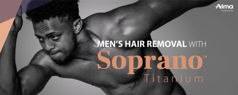 Men hair removal using Soprano